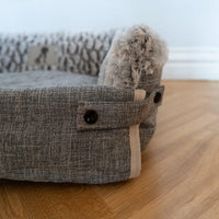 AllPetSolutions Alfie sofa dog bed reversible cushion detail