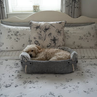 AllPetSolutions Alfie sofa dog bed set up as an open lounger