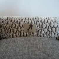 AllPetSolutions Alfie sofa dog bed fabric and stitching detail