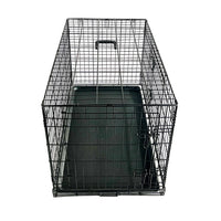 AllPetSolutions Elite medium dog crate in a home setting