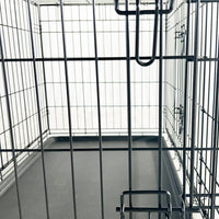 AllPetSolutions Elite medium dog crate shown with its dimensions