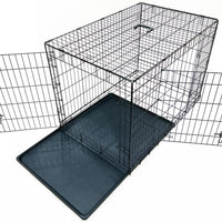 AllPetSolutions Elite large dog crate with both doors open