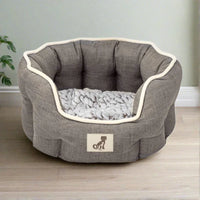 AllPetSolutions Alfie brown dog bed size comparison from small to large