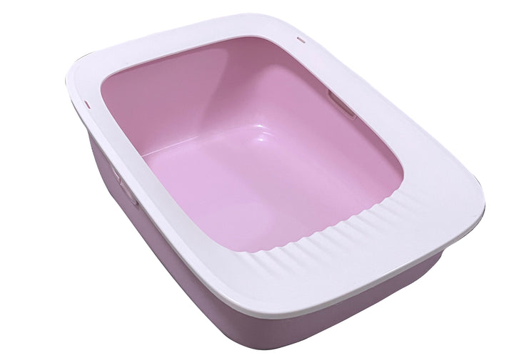 AllPetSolutions Cat Litter Tray with Scoop, Pink