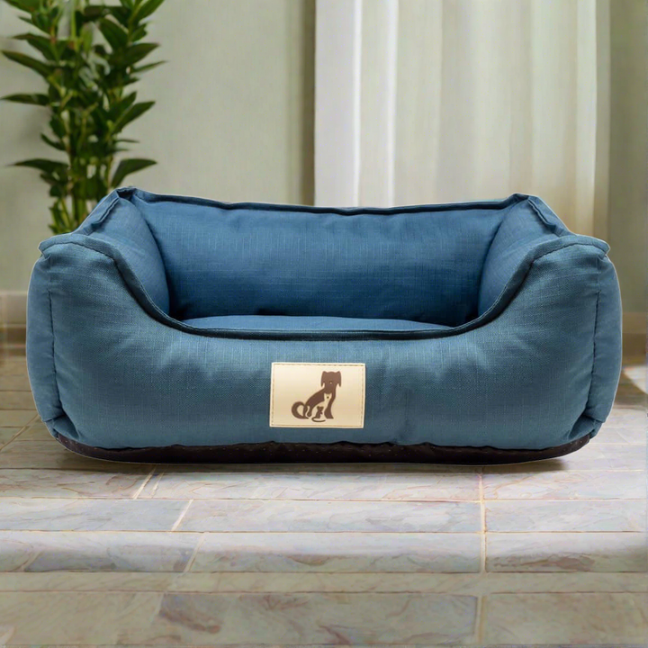 Dexter Waterproof Dog Bed Blue - Size S/M/L