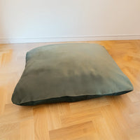 AllPetSolutions Willow Premium dog bed in forest green, small size measuring 60 x 50 x 25 cm