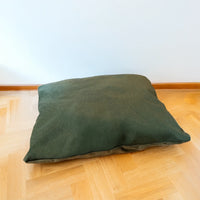 AllPetSolutions Willow Premium forest green dog bed, medium size measuring 80 x 65 x 28 cm