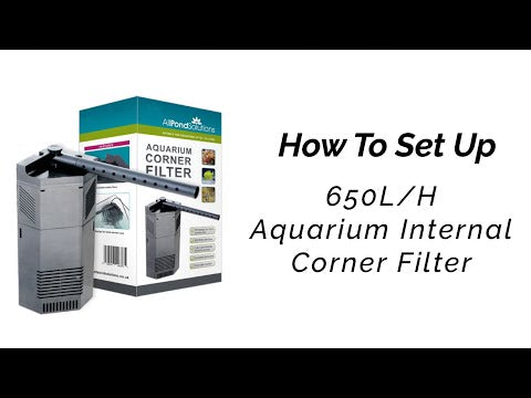 AllPondSolutions 650L/H Aquarium Internal Corner Filter 650-CIF