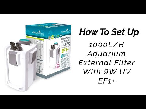 AllPondSolutions 1000L/H + 9W UV Aquarium External Filter EF1+