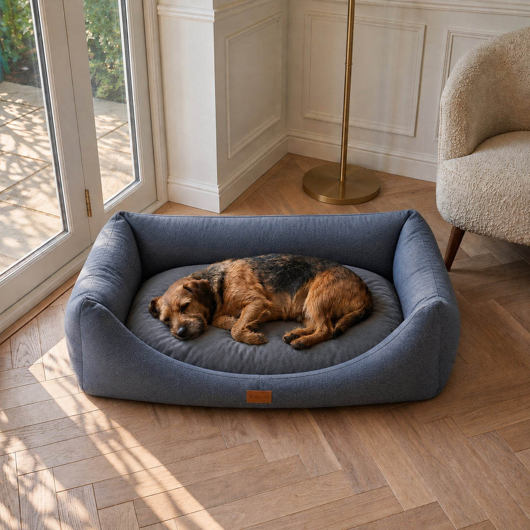 AllPetSolutions Willow Premium Luxury Dog Bed - Pebble Grey - S/M/XL
