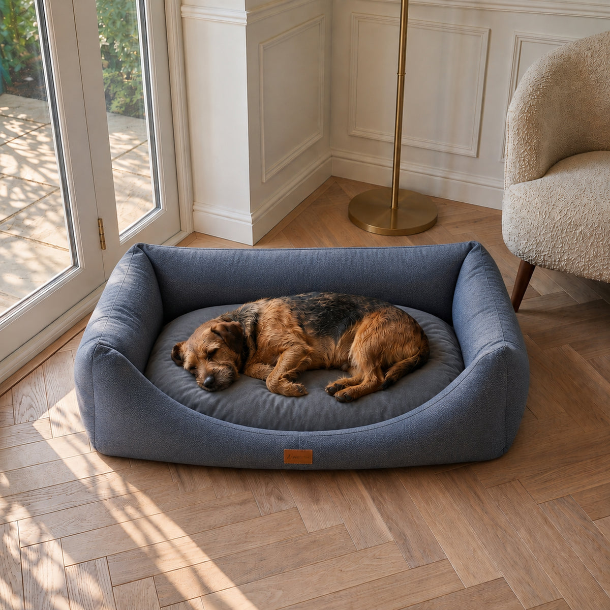 AllPetSolutions Willow Premium Dog Bed - Pebble Grey