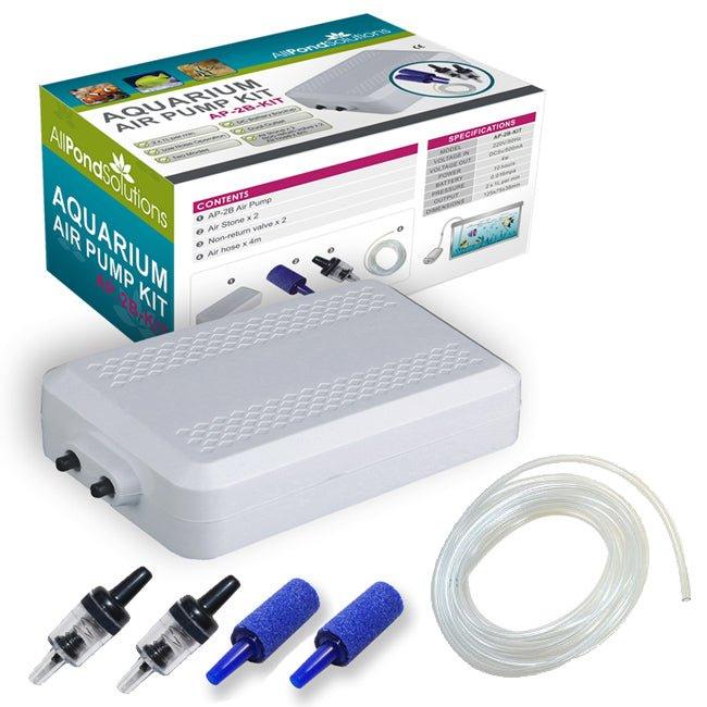 120L/H Aquarium Air Pump with Battery Backup - Free Kit - AllPetSolutions