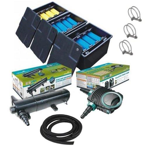 18000L Pond Box Filter Pond Pump 36w UV ,Hose/Clips - AllPetSolutions