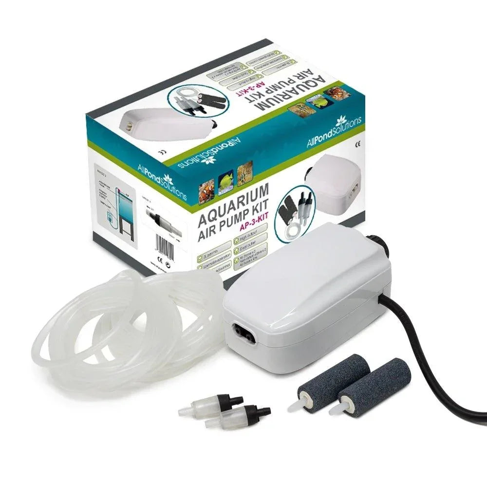 AllPetSolutions AP-3 180 L/H aquarium air pump complete kit