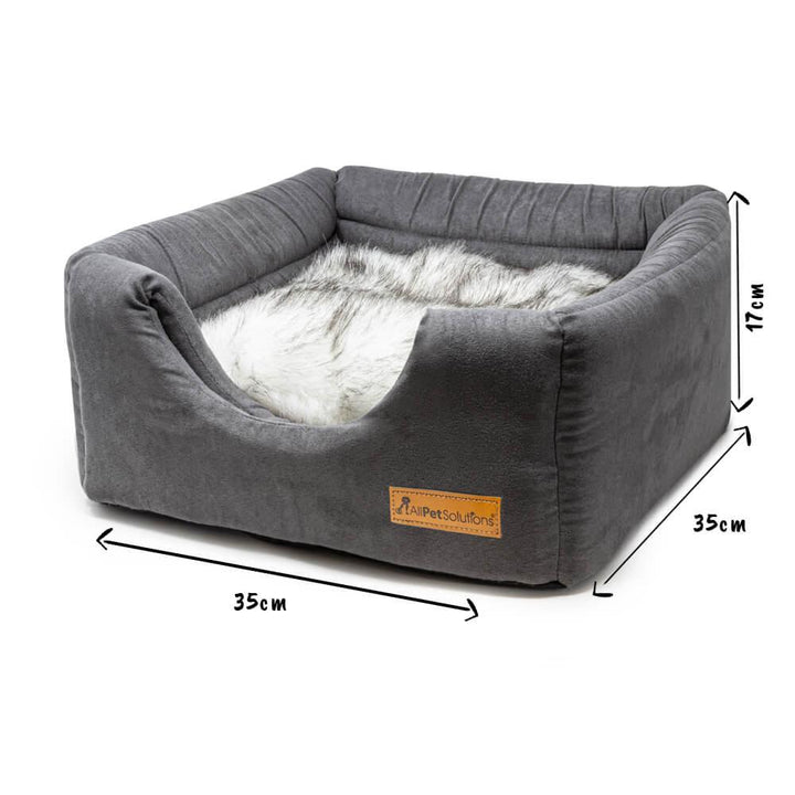 3-in-1 Dog / Cat Cube Bed - Grey - AllPetSolutions