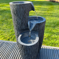 AllPetSolutions 3 vase bowl solar powered water feature 26x27x47.5cm