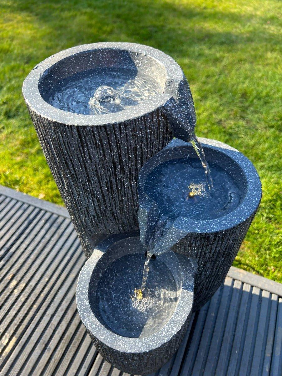 3 Vase Bowl Water Feature - Solar Powered 26x27x47.5cm - AllPetSolutions