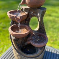 AllPetSolutions 5 bowl tier water feature pump and tubing