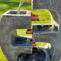 AllPetSolutions 5 tier water feature pump and tubing detail