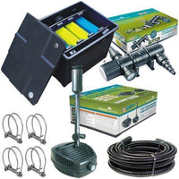 AllPetSolutions 6000L pond box filter lid off showing the filter foams