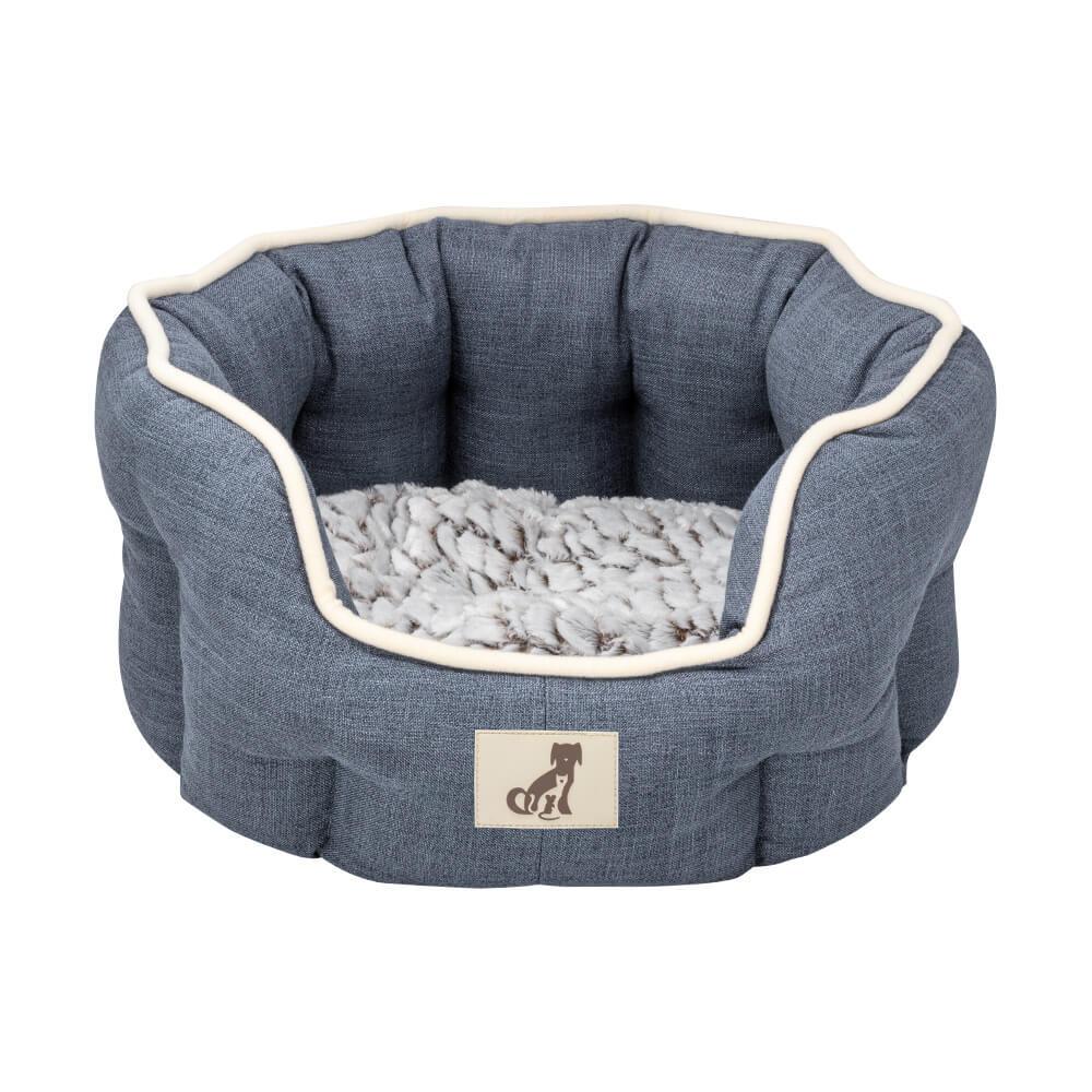 Alfie - Blue Soft Dog Bed - Size S/M/L - AllPetSolutions
