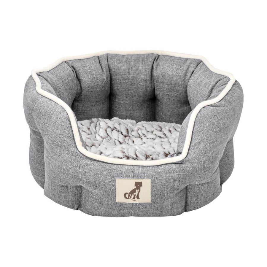 Alfie - Grey Soft Dog Bed - Size S/M/L - AllPetSolutions