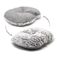 AllPetSolutions Alfie grey dog bed cushioned base detail