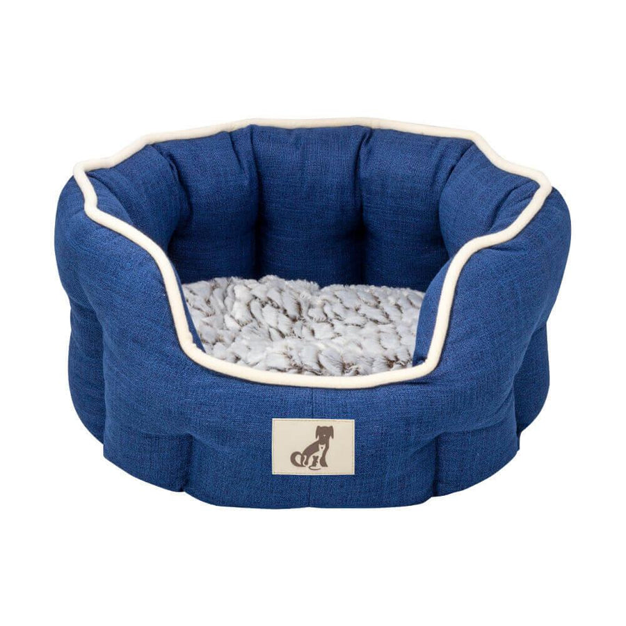 Alfie - Navy Soft Dog Bed - Size S/M/L - AllPetSolutions