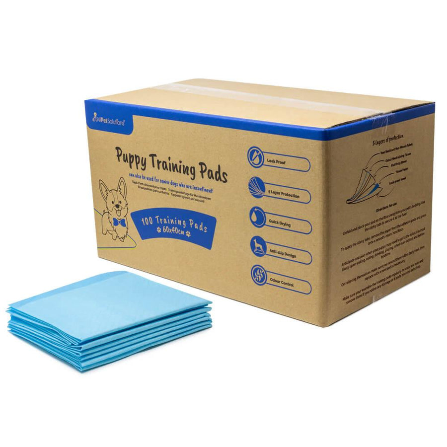 AllPetSolutions 100 x Disposable Puppy Pads - 60x40cm - AllPetSolutions