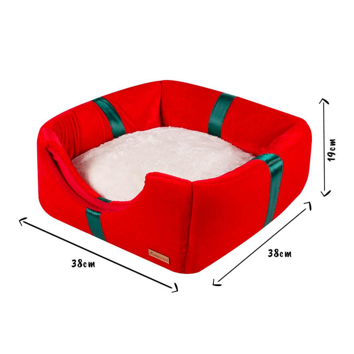 AllPetSolutions 3-in-1 Dog/Cat Christmas Present Cave Bed - AllPetSolutions