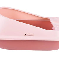 AllPetSolutions brown high-sided litter tray rim and moulded edge detail