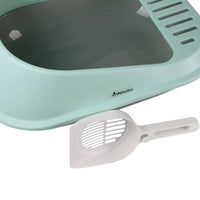 AllPetSolutions green high-sided litter tray rim and moulded edge detail