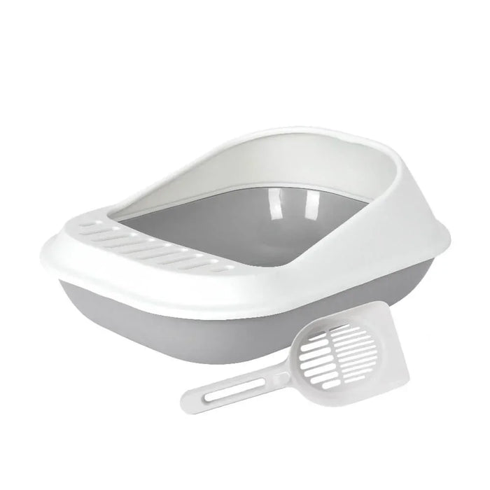Cat Litter Tray with High Sides & Scoop