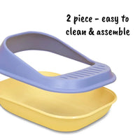 AllPetSolutions grey high-sided cat litter tray viewed from above