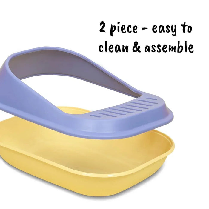Cat Litter Tray with High Sides & Scoop