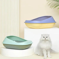 AllPetSolutions grey high-sided litter tray shown with its dimensions