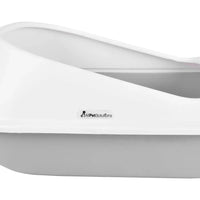 AllPetSolutions grey high-sided litter tray with a cat using it