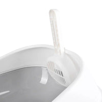 AllPetSolutions grey high-sided litter tray rim and moulded edge detail