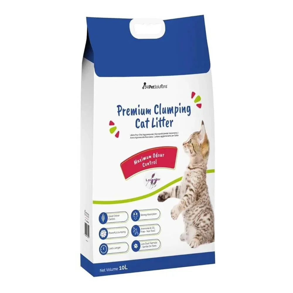 AllPetSolutions clumping lavender scented cat litter, 20 litre
