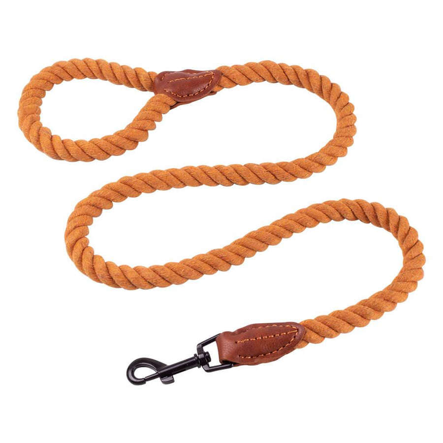 AllPetSolutions Cotton Rope Dog Lead, Brown, 120cm - All Pet Solutions