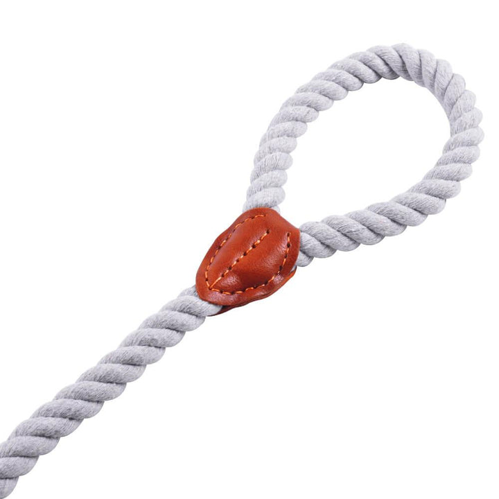 AllPetSolutions Cotton Rope Dog Lead, Grey, 120cm - All Pet Solutions