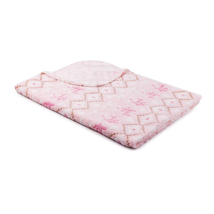 AllPetSolutions Deer Print Fleece Cat & Dog Blanket, Pink - All Pet Solutions