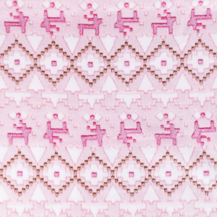 AllPetSolutions Deer Print Fleece Cat & Dog Blanket, Pink - All Pet Solutions