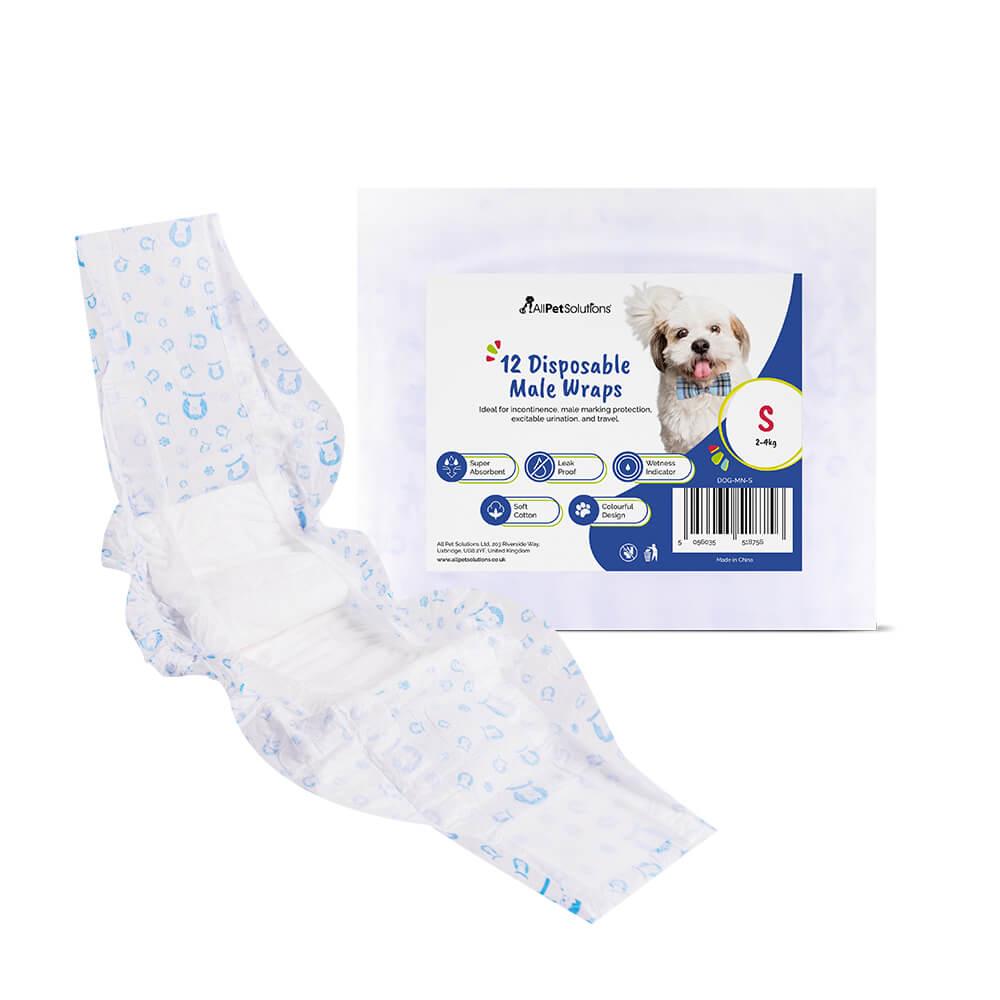 AllPetSolutions Disposable Male Dog Wraps S - XL - All Pet Solutions
