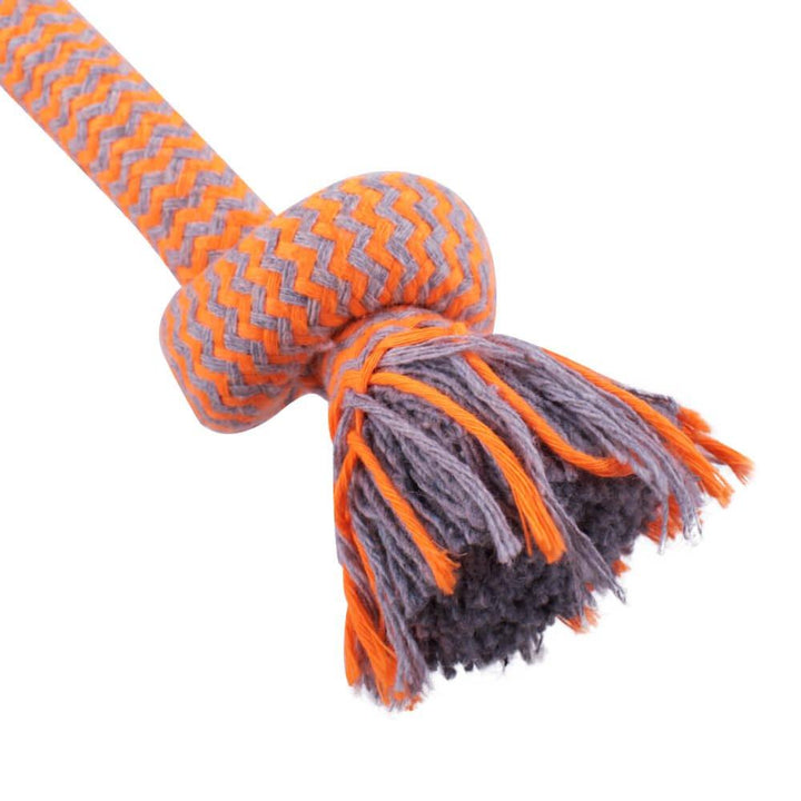 AllPetSolutions Dumbbell Rope Dog Toy, Orange - All Pet Solutions