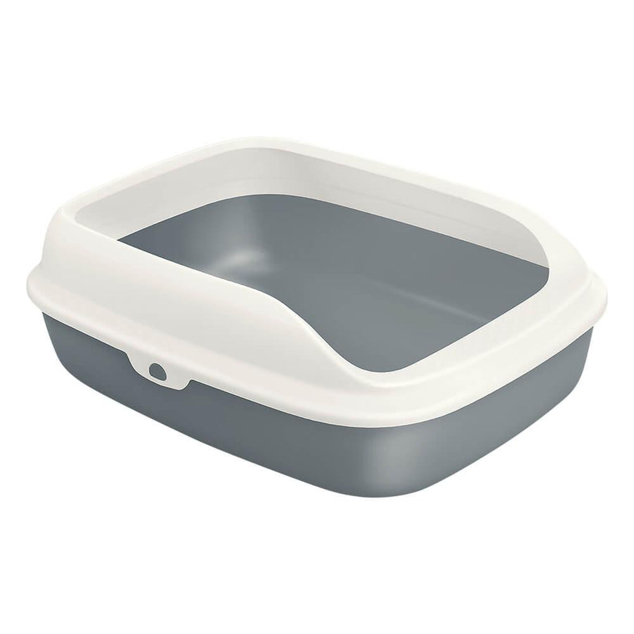 AllPetSolutions Grey Cat Litter Tray with Rim S / L - All Pet Solutions