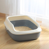 AllPetSolutions grey rimmed cat litter tray side profile