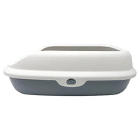 AllPetSolutions grey cat litter tray snap-on rim detail