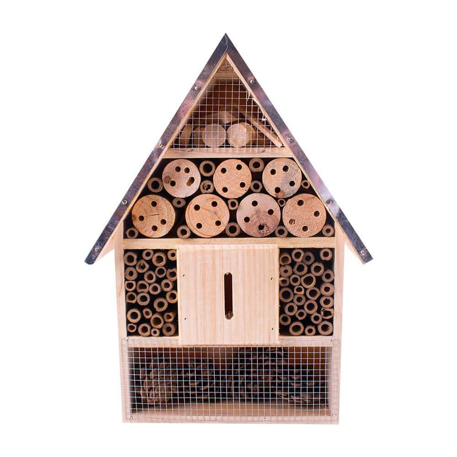 AllPetSolutions Insect & Bug Hotel with Metal Roof, Large - All Pet Solutions
