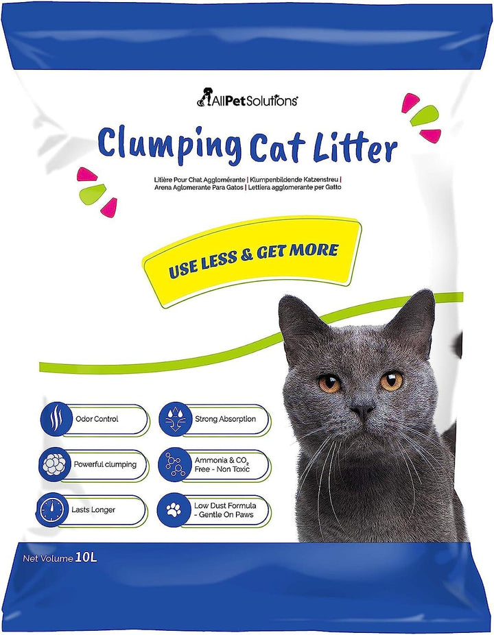 AllPetSolutions Low Dust Clumping Bentonite Cat Litter 10L - All Pet Solutions